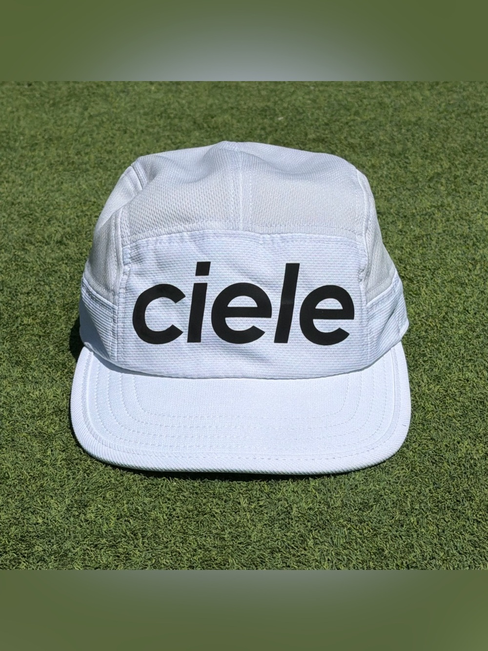 Ciele Athletics GoCap Comp Century Trooper Cap Hat Coolwick Running White Black
